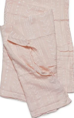 Loulou Lollipop Luxe Muslin Swaddle - Pink Mudcloth