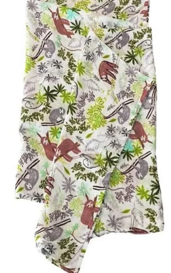 Loulou Lollipop Luxe Muslin Swaddle - Sloth