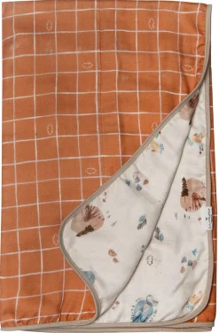 Loulou Lollipop Muslin Quilt Blanket - Cozy Forest