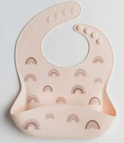 Loulou Lollipop Silicone Bib - Rainbow