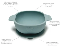 Loulou Lollipop Silicone Snack Bowl - Born to be Wild - Blue