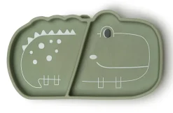 Loulou Lollipop Silicone Snack Plate - Born to be Wild - Alligator