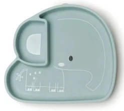Loulou Lollipop Silicone Snack Plate - Born to be Wild - Elephant