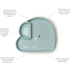 Loulou Lollipop Silicone Snack Plate - Born to be Wild - Lion