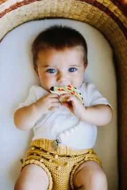 Loulou Lollipop Silicone Teether with Clip - Taco