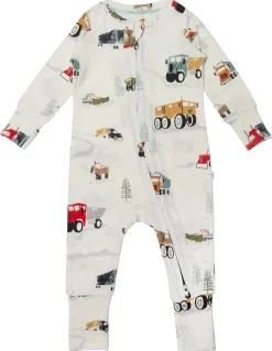 Loulou Lollipop Sleeper - Happy Trucks (0-3 M)