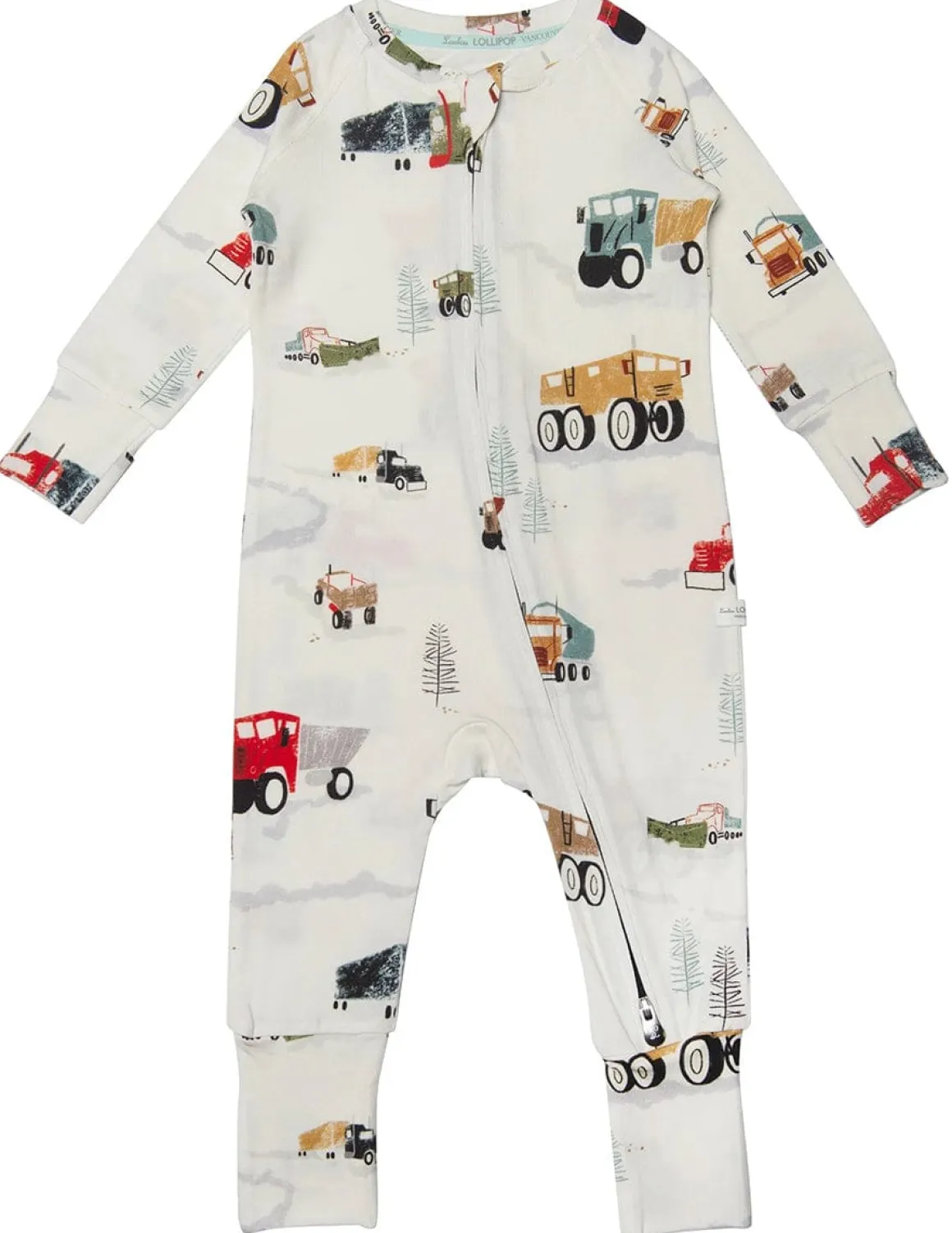 Loulou Lollipop Sleeper - Happy Trucks (3-6 M)