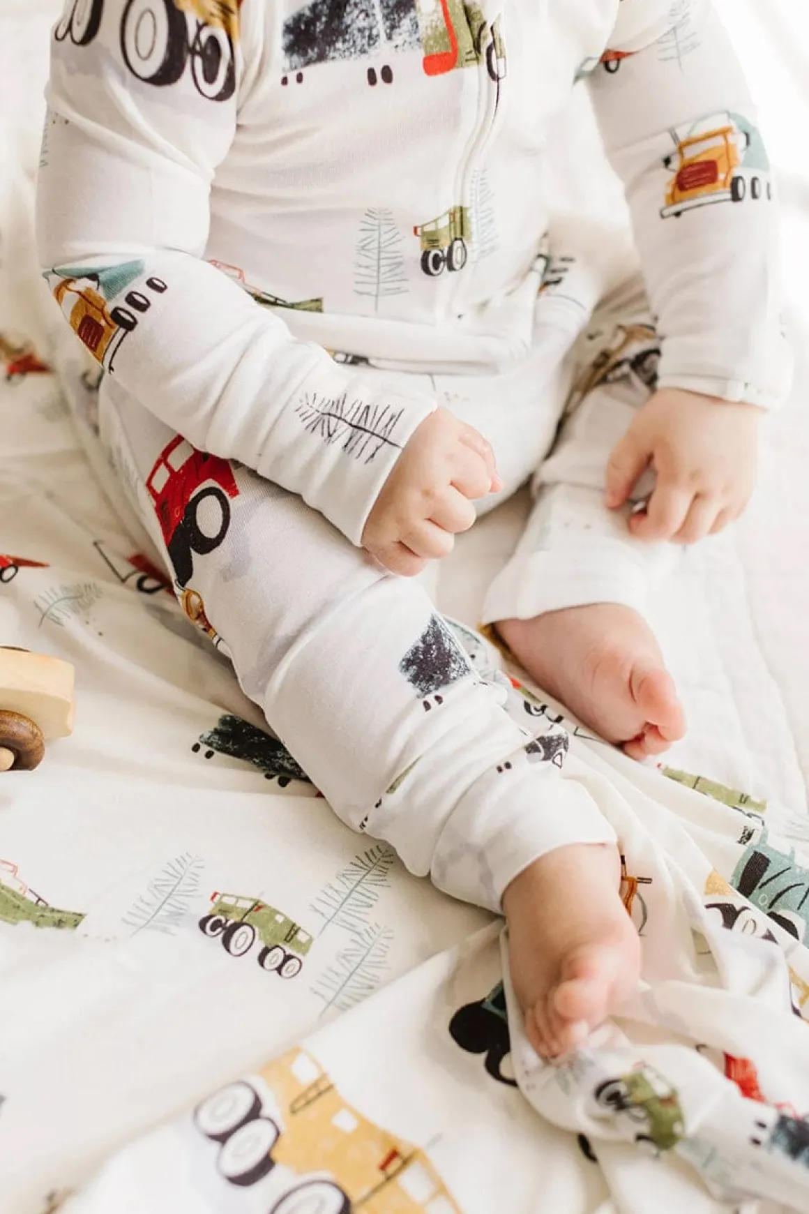 Loulou Lollipop Sleeper - Happy Trucks (3-6 M)