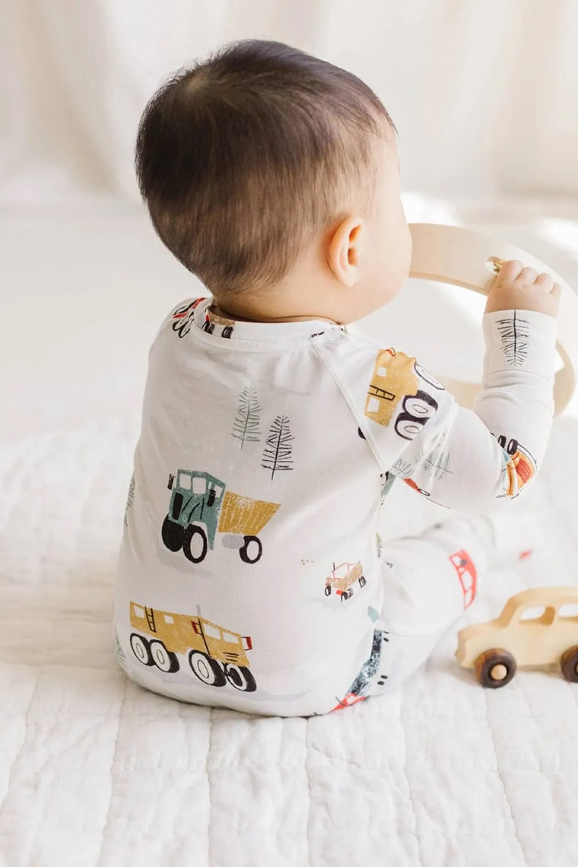 Loulou Lollipop Sleeper - Happy Trucks (3-6 M)