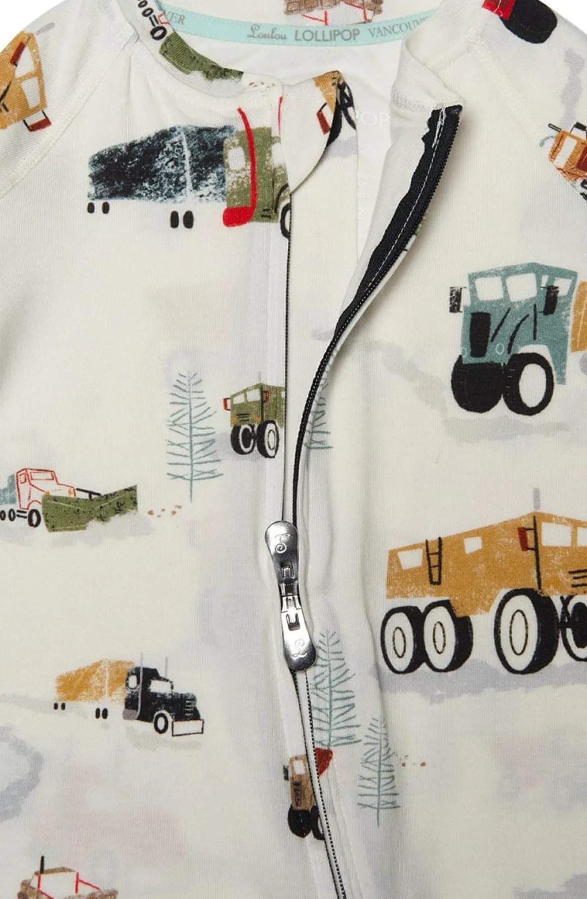 Loulou Lollipop Sleeper - Happy Trucks (3-6 M)