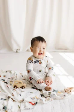 Loulou Lollipop Sleeper - Happy Trucks (6-12 M)