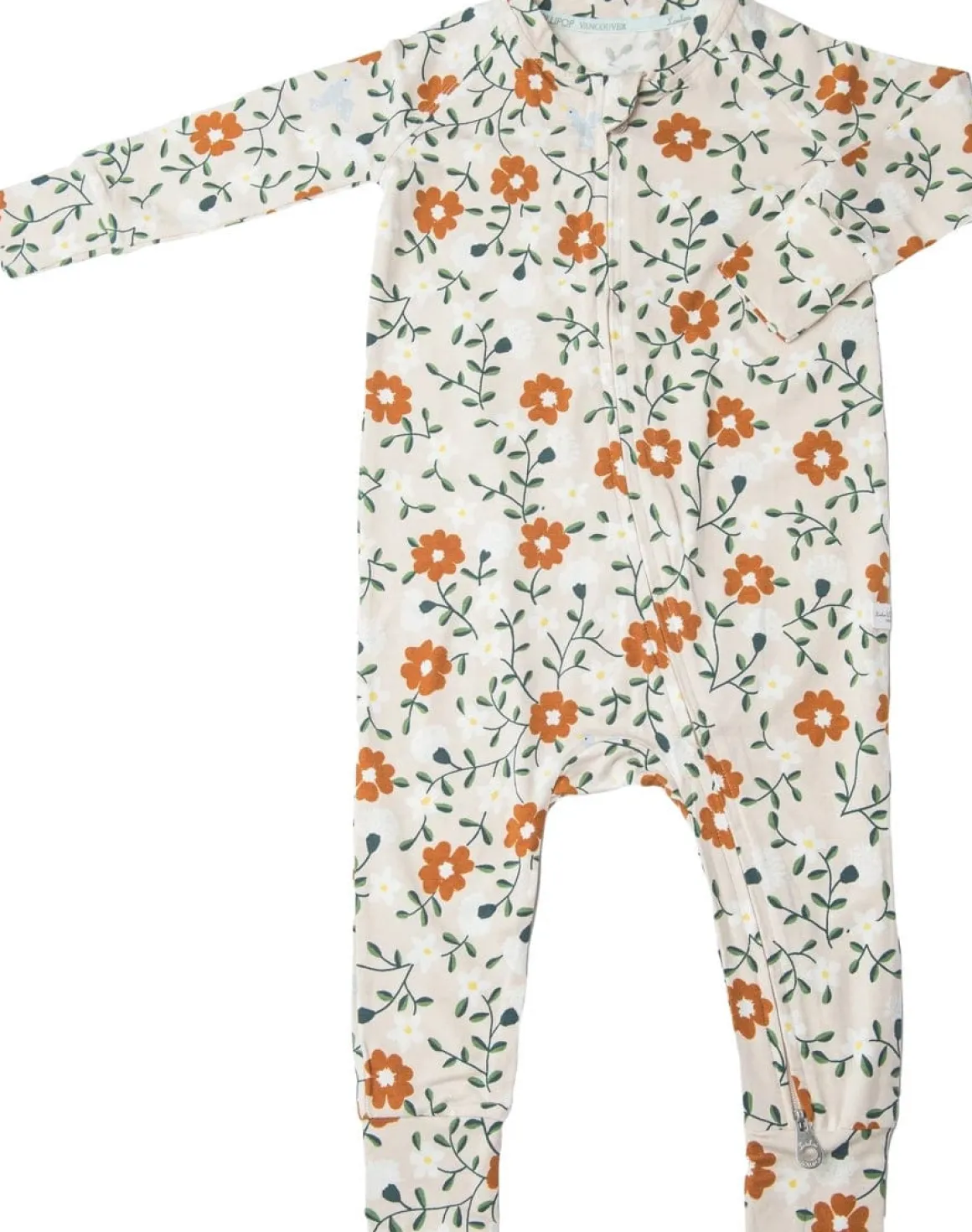 Loulou Lollipop Sleeper in TENCEL - Flower Vine (3-6 M)