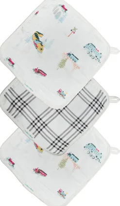 Loulou Lollipop Washcloth 3-Piece Set - All Aboard