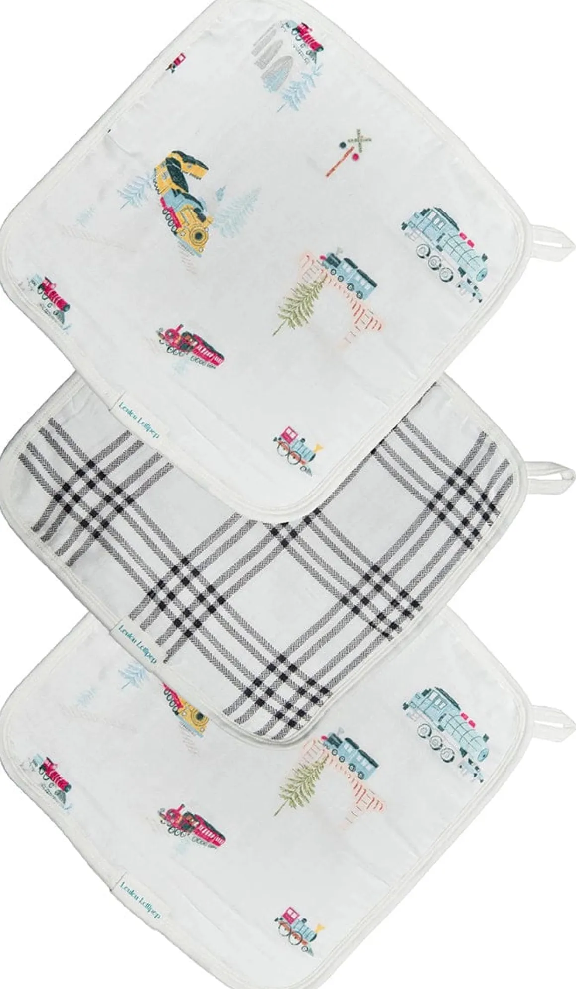 Loulou Lollipop Washcloth 3-Piece Set - All Aboard