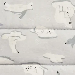 Love To Dream Sleep Bag Quilted Cotton 3.5 TOG, 6-18 M - South Pole Grey