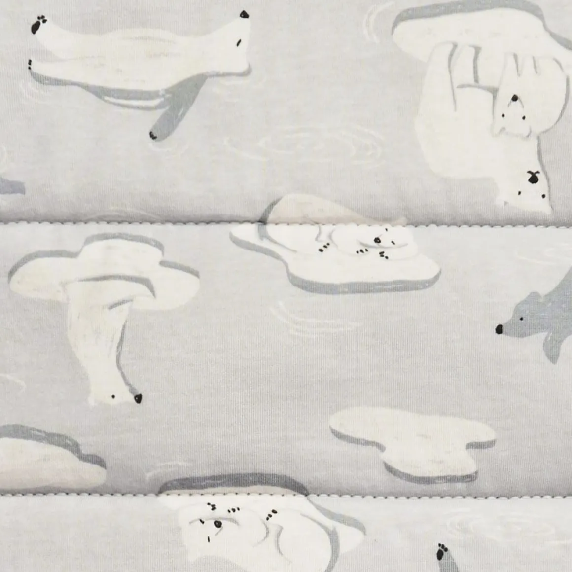 Love To Dream Sleep Bag Quilted Cotton 3.5 TOG, 6-18 M - South Pole Grey