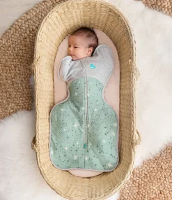 Love To Dream Swaddle UP Cotton Fleece Mild, Newborn - North Star Olive