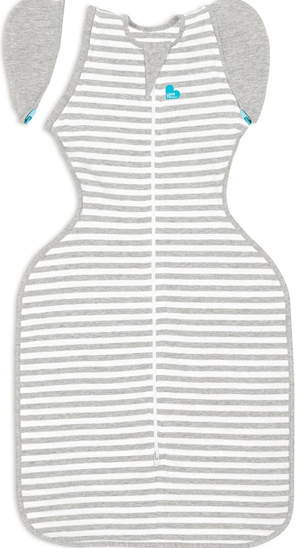 Love To Dream Swaddle UP Transition Bag Original 1.0 TOG, Medium - Grey Stripe