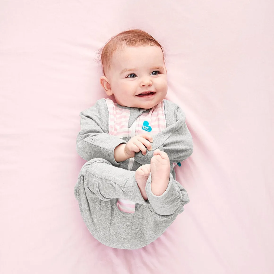 Love to Dream Swaddle UP Transition Suit, 1.0 TOG, Medium - Pink