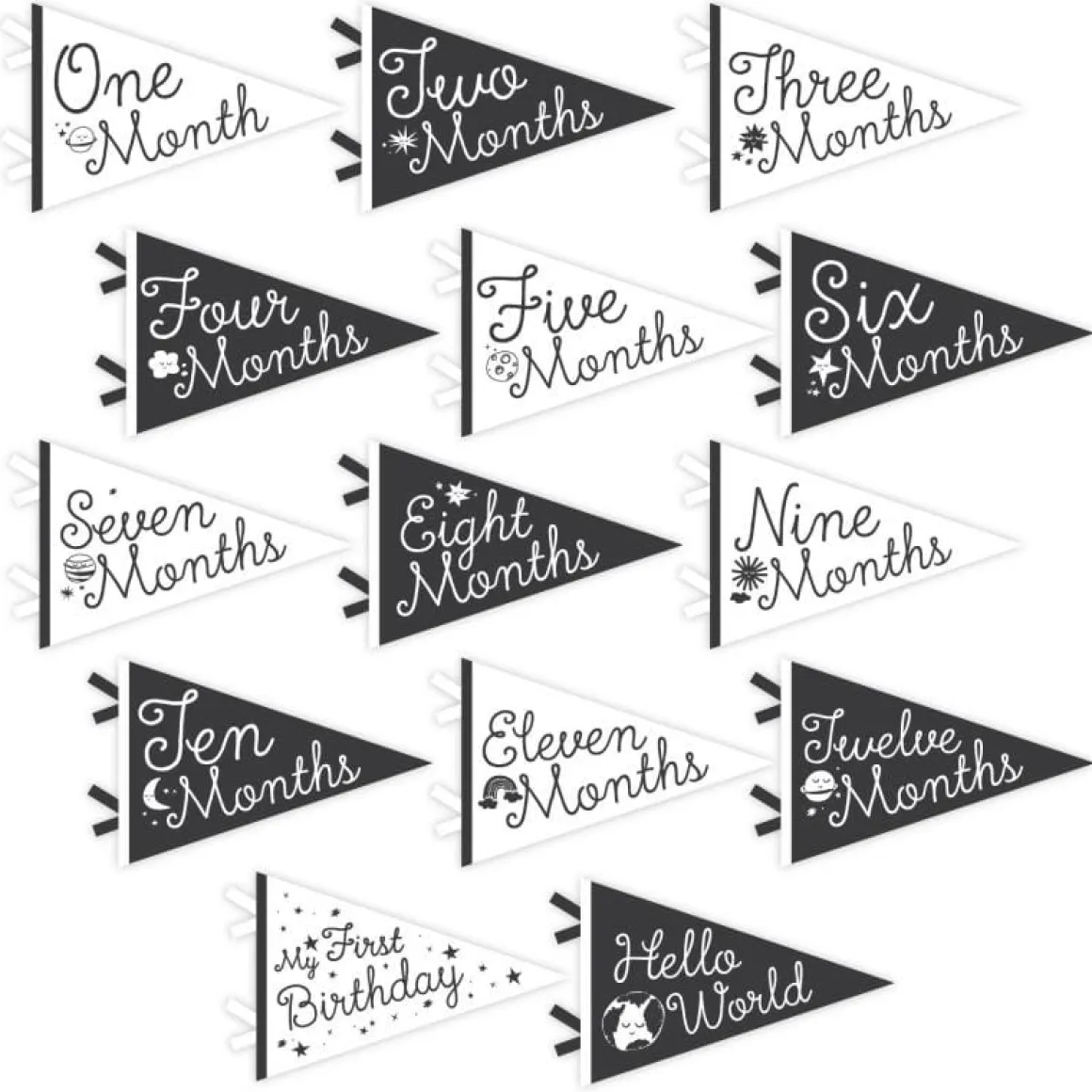 Lucy Darling Petit Milestone Pennant - Little Stargazer