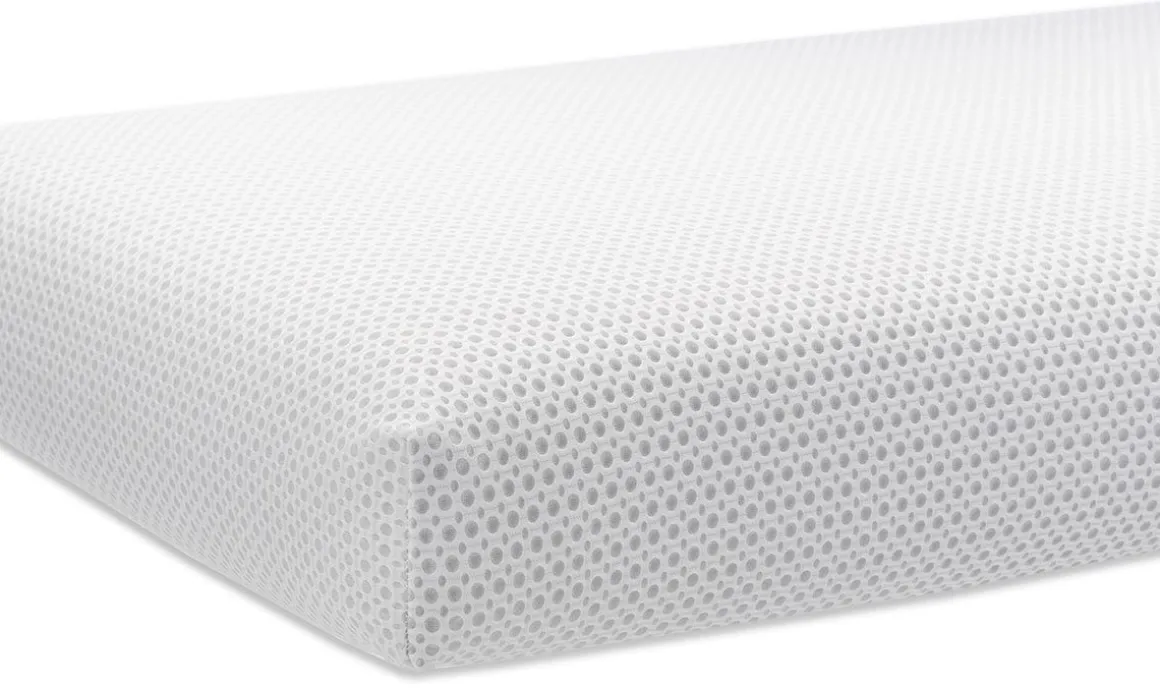 Lullaby Earth Breathe Safe 2-stage Crib Mattress - White
