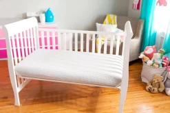 Lullaby Earth Breathe Safe 2-stage Crib Mattress - White
