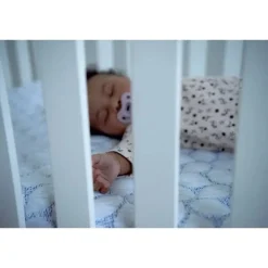 Lullaby Earth Gentle Start Breathable Crib Mattress - Blue Leaf