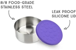 LunchBots Dips Container, 4.5 oz - Set of 2 - Green