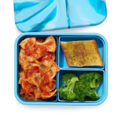 LunchBots Large Build-A-Bento Lunch Box, 4 cups - Blue Whale