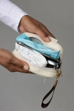 Mabē Monarch Accessory Bag - Natural Ivory