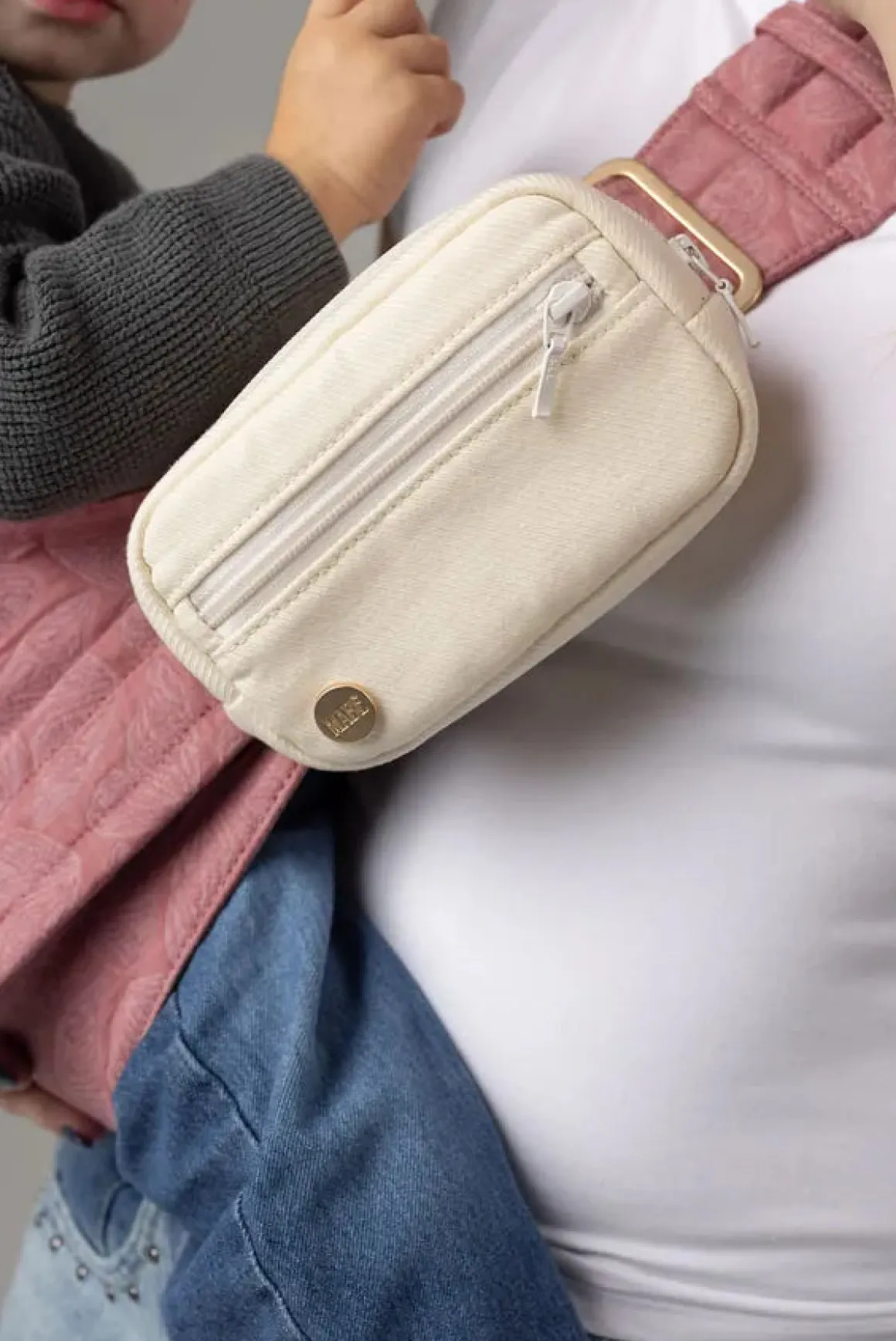 Mabē Monarch Accessory Bag - Natural Ivory