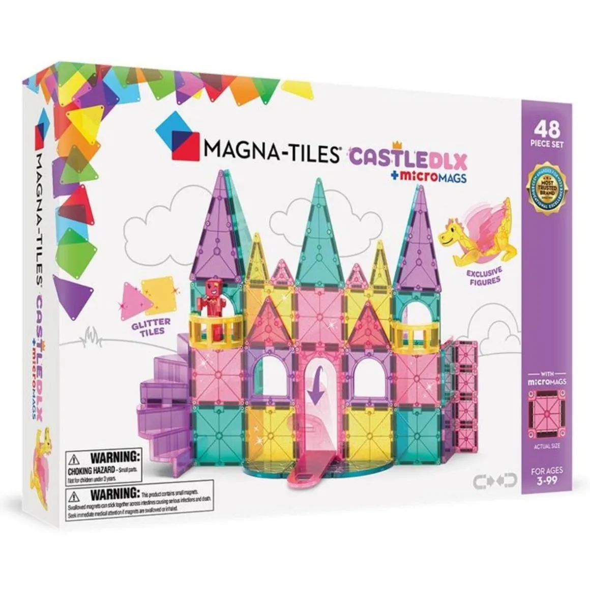 Magna-Tiles Castle Deluxe, 48 Piece Set