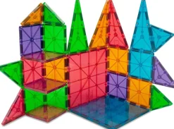 Magna-Tiles Clear Colors, 100 Piece Set