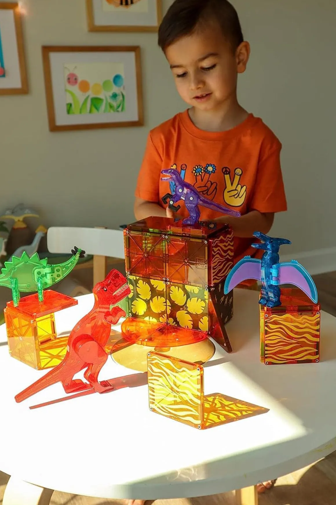 Magna-Tiles Dino World, 40-Piece Set