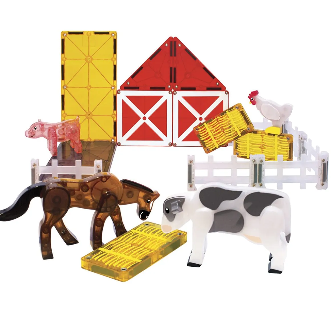 Magna-Tiles Farm Animals, 25-Piece Set