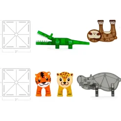 Magna-Tiles Jungle Animals, 25-Piece Set