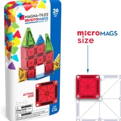 Magna-Tiles microMAGS, 26-Piece Travel Set