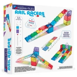 Magna-Tiles Rail Racers, 33 Piece Set