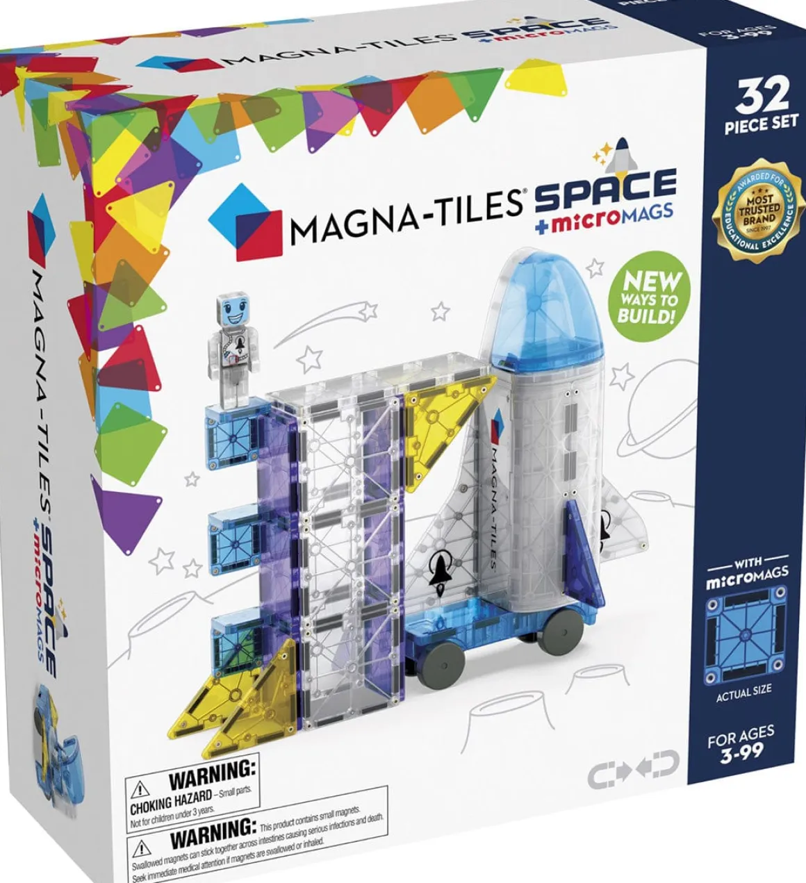 Magna-Tiles Space, 32-Piece Set