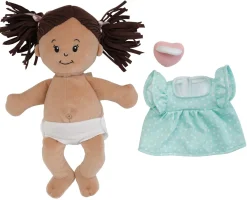 Manhattan Toy Love, Stella Doll Beige with Brown Pigtails
