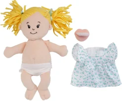 Manhattan Toy Love, Stella Doll Peach with Blonde Pigtails