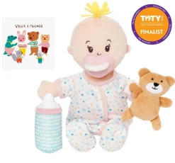 Manhattan Toy Love, Stella Sleepy Time Set Peach Doll with Blonde Tuft