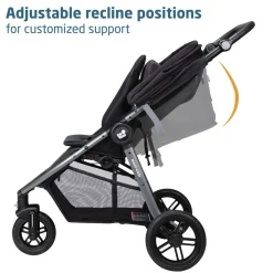 Maxi-Cosi Gia XP Luxe 3-Wheel Travel System - Midnight Black