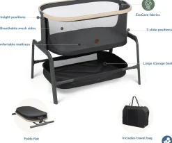Maxi-Cosi Iora Bedside Bassinet - Classic Graphite