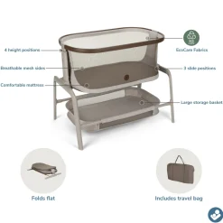 Maxi-Cosi Iora Bedside Bassinet - Classic Truffle