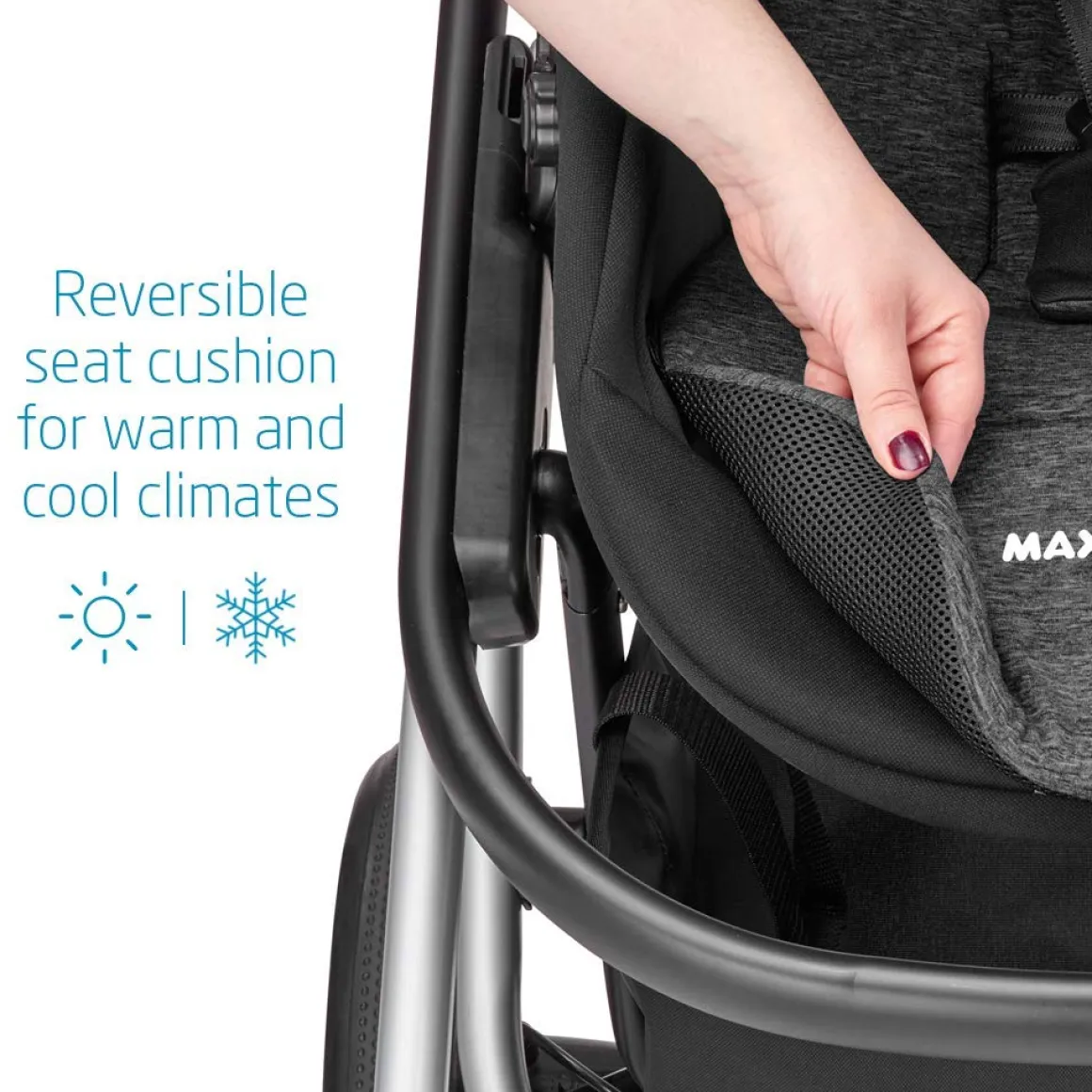 Maxi-Cosi Lila Single-to-Double Stroller - Nomad Black