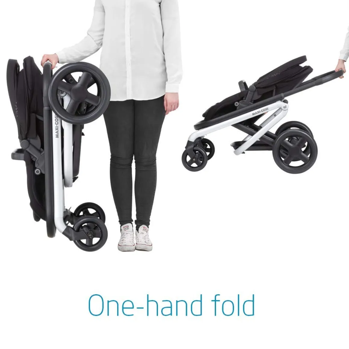 Maxi-Cosi Lila Single-to-Double Stroller - Nomad Black