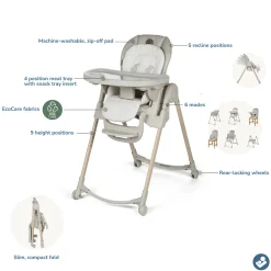Maxi-Cosi Minla 6-in-1 High Chair - Classic Oat