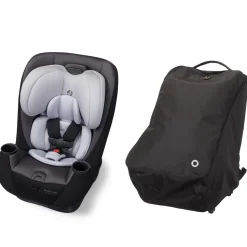 Maxi-Cosi Pria All-in-One Convertible Car Seat + Wheeled Travel Bag Bundle - Blackened Pearl