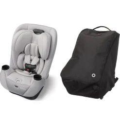 Maxi-Cosi Pria All-in-One Convertible Car Seat + Wheeled Travel Bag Bundle - SeaDrift